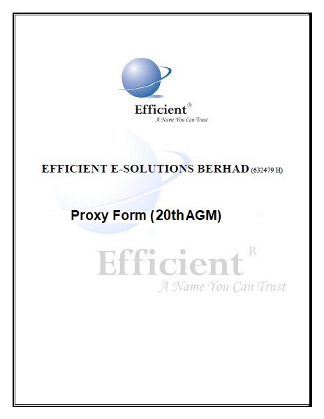 Proxy Form (19th AGM)